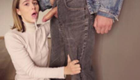 Slobber Blowjob And Double Cumshot In Mouth With Gagging After Work!