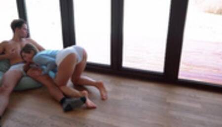 Yoga Time! Can't Resist And Fucked Her Pussy Full Filled Of Cum