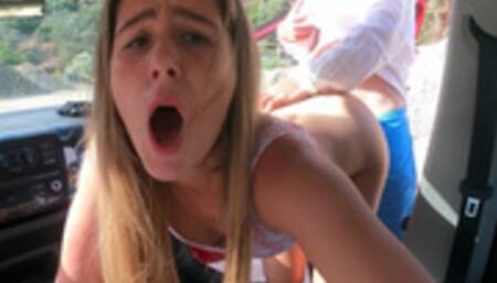 He Fucked Me Hard In The Car On Public Parking! I Fuck Like A Whore.