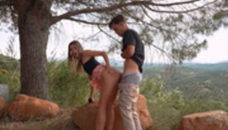 Wild Fuck On The Public Road. Fucked Her On The Highway Like A Whore.