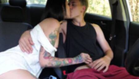 A trip with my spep sister ended in a blowjob