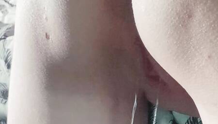 Pussy so wet it's dripping from multiple orgasms
