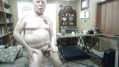 bondage and jerking off.