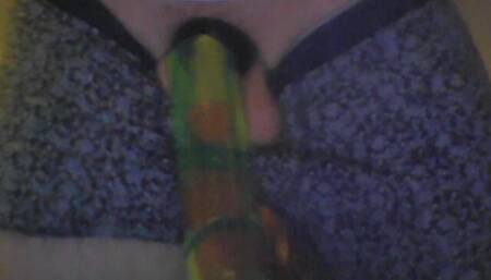 Cock Downward Vacuum Sucking with Condom and Rings