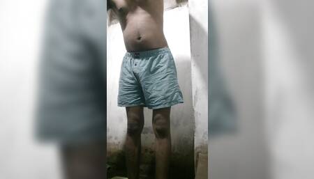 Indian teen removing his clothes and shows his full body