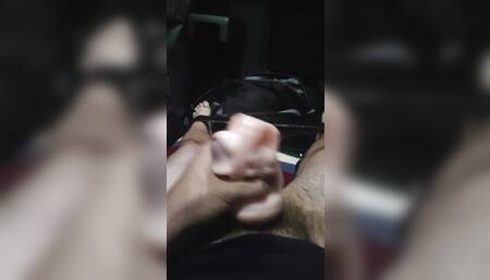 Gay trucker fucking a sex toy