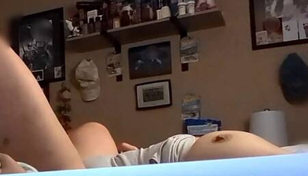 BBW Blaze letting me play with a Lush 2 which led to spontaneous orgasms for hours after I removed the toy and while at work
