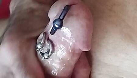 playing with my piercings ( no cul )