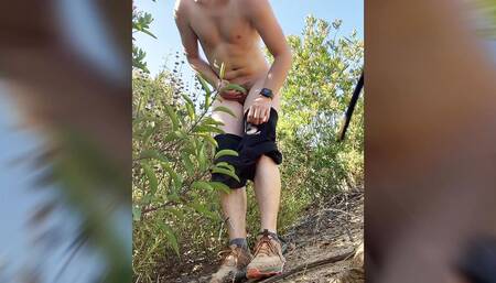 Pissing and stripping on a California mountain