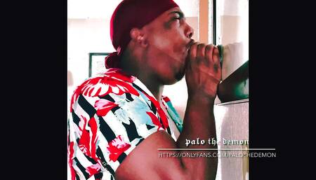 MOUTH WATERING DEEEP Throat PRACTICE ( Real Athletes Never Miss A Day 10 Inch BBC DILDO GIRTHY)