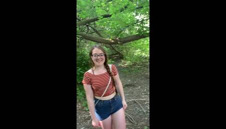 Forest Blowjob with Glasses