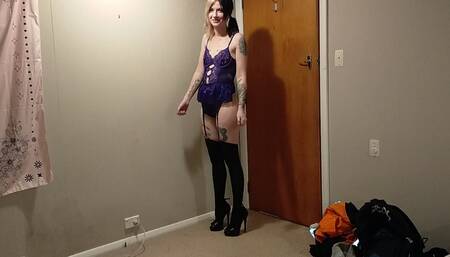 POV blowjob purple set xxx