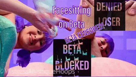 Facesitting on Beta - Beta Censored Ass Worship Femdom POV Tease & Denial with Mistress Mystique - WMV