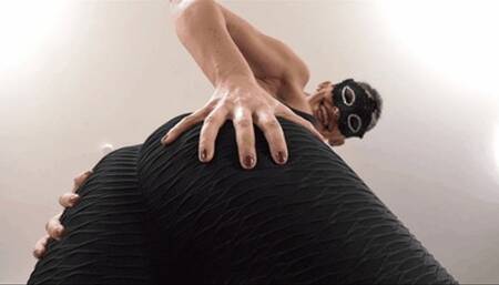 Under my sweaty workout ass