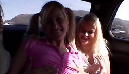 Milton twins go lesbo with blonde teen