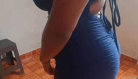 Personal Trainer CUMS All Over Client's Big Tits