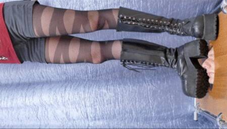Trampled under Demonia combat boots (part 4 of 6), flo361x 1440p