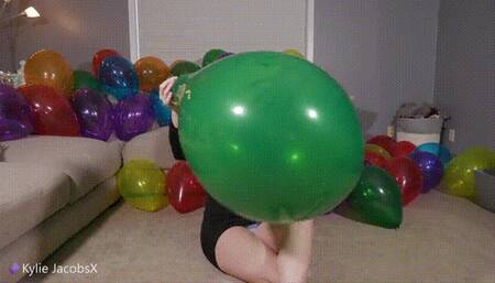 Green Balloon B2P Black Dress - Kylie Jacobs - MP4 4K HD