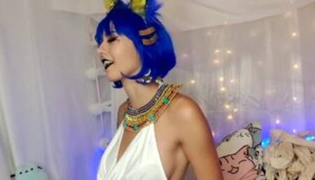 Ankha Swallows Goddess Sacrifices! FULL (Soft Vore, Neck Fetish)