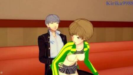 Satonaka and Yu Narukami have deep fucking in a karaoke room. - Persona 4 Hentai
