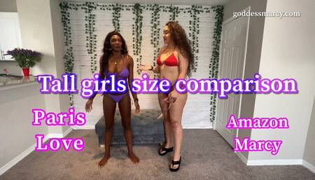 Size comparison - Amazon Marcy vs Paris Love