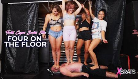 Faith Ella Capri Sushii - 4 on the Floor! - HD 1080p MP4