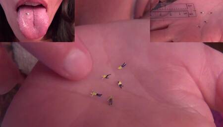 Janie Eats And Swallows All The Micros!