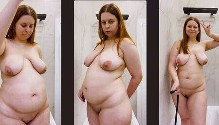 Shower Belly Inflation by Enema