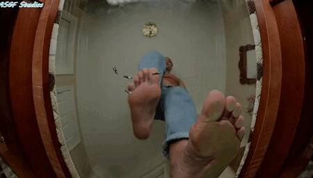 Ebony's GIANT FEET crush! Pt 2!! - MP4