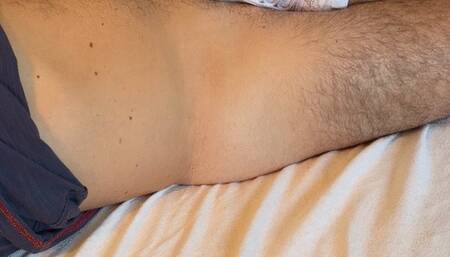 Cumming under new Nike Air Max white sneakers