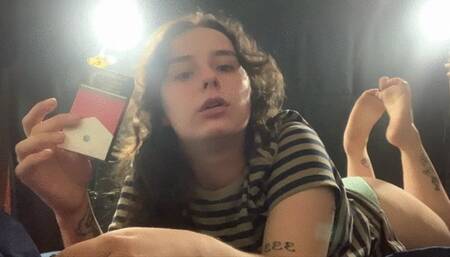 Watch my feet while I smoke