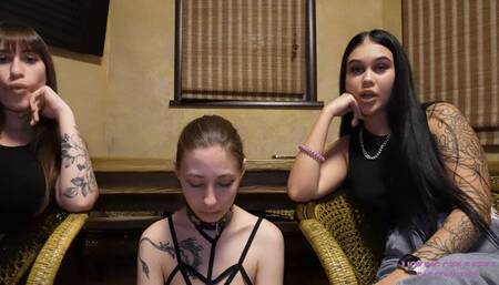 NICOLE and SARAH - Get on your knees next to this whore! (4K)