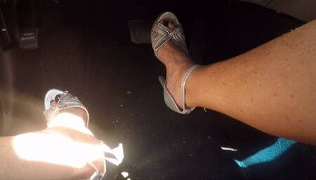 New car in Silver heels
