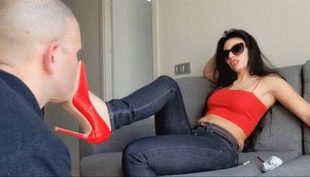 Slave needs to lick, kiss and pay (small version)