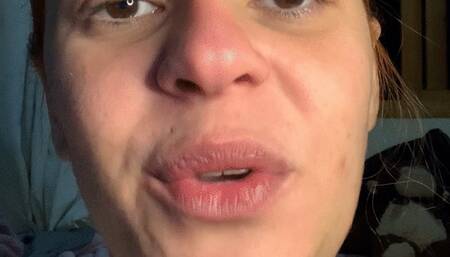 Smoking darkside- Mouth exploration while smoking cork