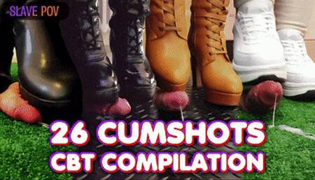 CBT Cumshots Compilation 2! (Slave POV and Front Version) with TamyStarly - Bootjob, Ballbusting, Femdom, Shoejob, Crush, Ball Stomping, Foot Fetish Domination, Footjob, Cock Board