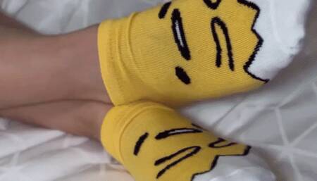 School girl panty tease