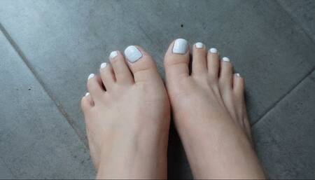 Teasing you with my New White Pedicure MP4 640