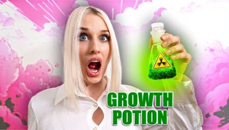 Growing into Giantess from Mysterious Potion