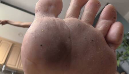 FILTHY FOOT SLUT - Foot Fetish, Dirty Feet, POV, Giantess, Foot Slave - WMV