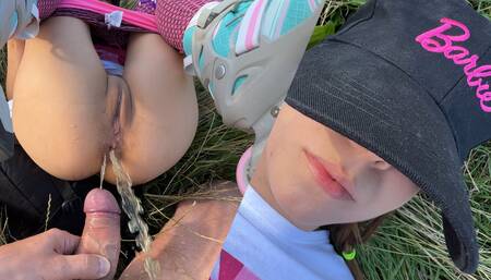 Oh no! He peed in Barbie's ass - PISS IN ASS