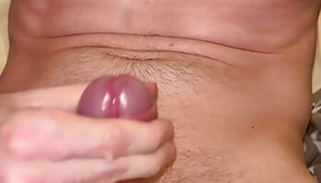 Big cock throbbing hard while cumming