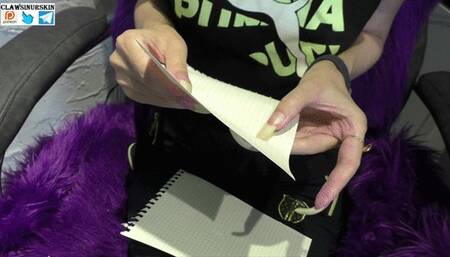 Nails In Action - Nails tear paper