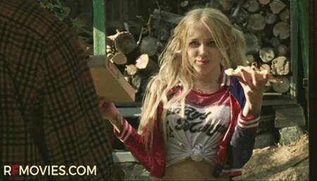Pizza delivery by courier Harley Quinn or a funny story on Henry's Farm - Starring Olivia (FULL HD MP4)