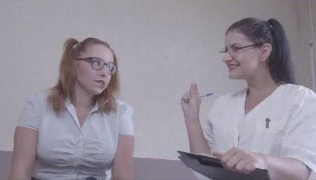 pussy and ass exam with Dr Nova & Dr Alice - mp4 720p