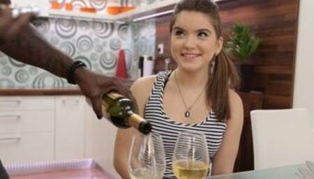 Birthday Party is an Excuse for a Babe to have Interracial Sex