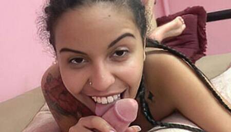 Logan gets a blowjob from Alix Avery