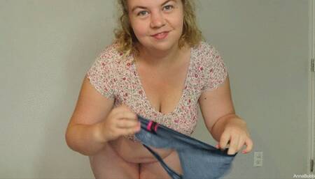 Panty Modelling Skimpy Panties Up My Ass