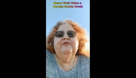 Beachy Smoke break! I took a walk on the windy beach ! Mpv