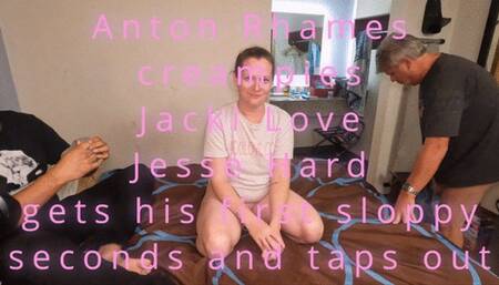 Anton Rhames creampies Jacki Love, and Jesse Hard gets his first sloppy seconds (1080p)